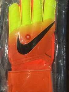 NIKE SHOT BLOCK GK GLOVE Fußball Goalie Handschuh (orange/gelb) GS0346 Größe 8 - Bild 1 von 4