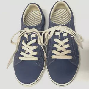 Zapatos TAOS - Zapatillas 'Starburst' con cordones de tela de lona azul, talla 8 - Imagen 1 de 8