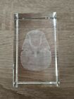 Chrystal Laser Etched Egyptian Sphinx  Glass Block 10cm x 6cm x 3cm