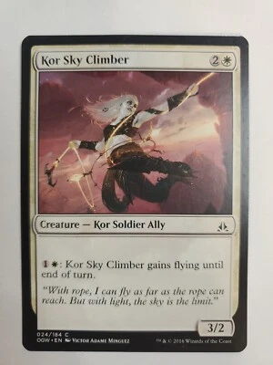 MTG Magic The Gathering Card Kor Sky Climber Creature Kor Soldier Ally White - Image 1 of 2