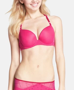 Passionata L6320 Raspberry Plunge Underwire T Shirt Bra Women's Size 34D - Picture 1 of 2