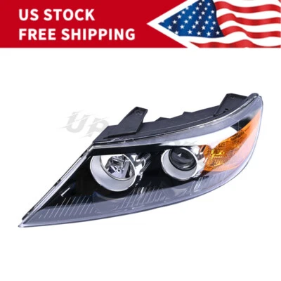 Headlight Assembly For 2011-2013 Kia Sorento Left Clear Lens Bulb KI2502143 - Image 1 of 4