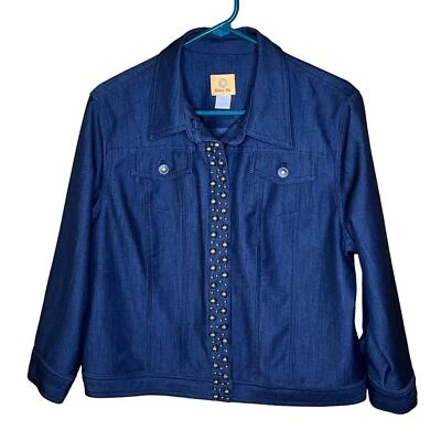Ruby Rd Jeweled Snap Long Sleeve Jacket 16 - Image 1 of 4