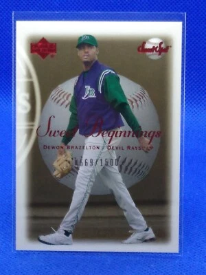 2001 Upper Deck Sweet Spot /1500 Dewon Brazelton #141 Rookie RC - Image 1 of 2