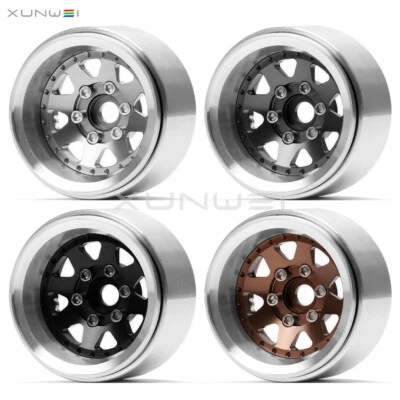 Offset -10mm Aluminum 1.9" Beadlock Wheel Rim for RC Crawler TRX4 SCX10 TAMIYA - Image 1 of 4