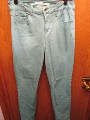 PANTALONES MUJER CELEBRIDAD ROSA TIRO MEDIO TOBILLO AJUSTADOS AZUL CLARO TALLA 7 ENTREPIERNA 27"  Foto 1 de 4