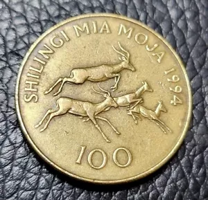 1994 Tanzania 100 Shilingi Coin - Picture 1 of 2