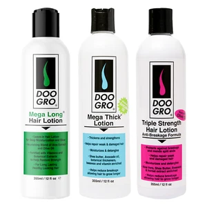 DOO GRO Mega Long, Mega Thick, Triple Strength Hair Lotion Set 12 fl oz Each - Picture 1 of 2
