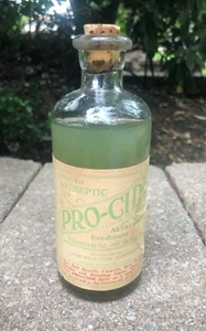 Vintage Pro-Cide Deoderant-Prophylactic 6.5" Bottle....Quackary Medicine - Picture 1 of 4