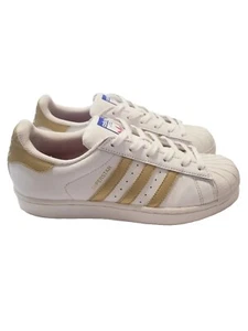 Adidas Superstar Youths Metallic Gold/Weiß GS B39402 Jungen Größe 6 Schuhe/Sneaker - Bild 1 von 10