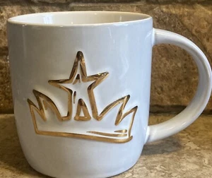Starbucks - Anniversary Blend Siren Mug 2016 Cool Grey, Gold Crown, 14 Oz - Bild 1 von 6