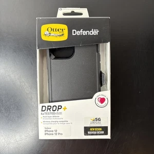 Otterbox Defender iPhone 12/12 Pro Model - Brand New - Black - Picture 1 of 2