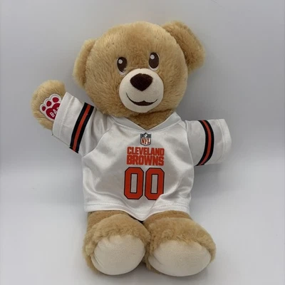 Build A Bear NFL Cleveland Browns Bear Wearing Jersey 14“ Plush Stuffed BAB - Image 1 of 4