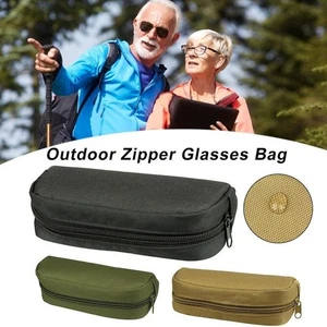 Large Capacity Zipper Sunglasses Bag Waist Hanging Eyeglasses Case Bag Outdoor - Picture 1 of 15