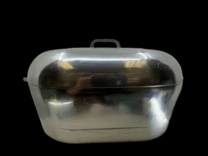 ENORME! Vintage! Magnalite Classic 18" 17 Qt Girarrosto Ovale Forno Olandese Pentola Alluminio - Foto 1 di 12