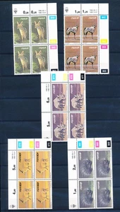 XE54319 South West Africa 1985 animals fauna flora wildlife blocks of 4 MNH - Picture 1 of 1