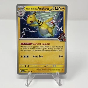Team Rocket's Ampharos 074/182 Sv10: Destined Rivals Regular - Picture 1 of 2