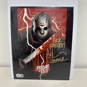 Foto firmata Ari Lehman venerdì 13 8x10 Jason F**K FREDDY COA autografo - Foto 1 di 4