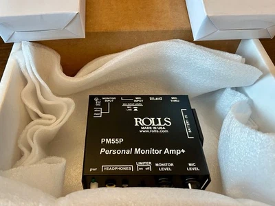 Rolls PM55P Personal Headphone Monitor Amplifier w/ AC adaptor - Image 1 of 4