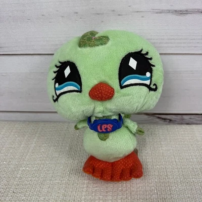 Littlest Pet Shop LPS Light Green Bird Plush Toy 2007 Hasbro - Image 1 of 4