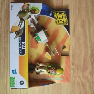 Star Wars Young Jedi Adventures Kai Brightstar And Speeder Bike Disney Hasbro - Picture 1 of 2