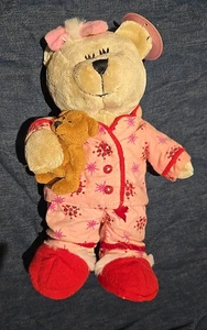 Starbucks 2007 Bearista Bears 69th Edition Plush Teddy Bear Pink Floral Pajamas - Picture 1 of 8