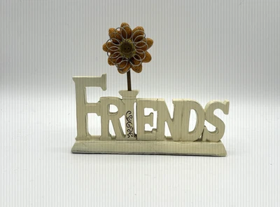 朋友照片夹标志乡村装饰丝花夹展示框礼物 — 第 1/4 张图片