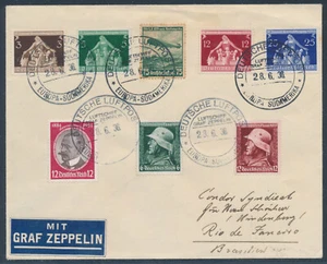 Zeppelin Südamerikafahrt 1936 LZ 127 Bordpost gute Etappe nach Rio (S24342) - Picture 1 of 2