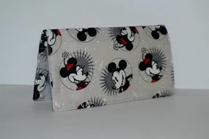 Checkbook Cover Holder wProtective Carbon Copy Panel/Coupon Holder Minnie Mickey - Picture 1 of 3