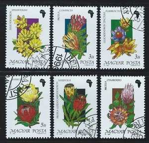 Hungary Sc 3230-5CTO Flowers Continent Africa Leucadendron, Protea compacta, etc - Picture 1 of 9