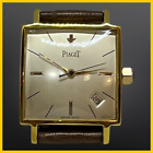 VTG PIAGET CALENDAR 18 kts GOLD PLATED CASE SILVER DIAL WORKING 1945 APROX.