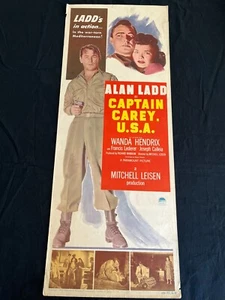 CAPTAIN CAREY U.S.A originall ALAN LADD classic - U.S INSERT-1950 - Picture 1 of 1