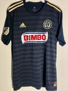ADIDAS MLS JERSEY PHILADELPHIA UNION NAVY MEN'S MEDIUM - Picture 1 of 1