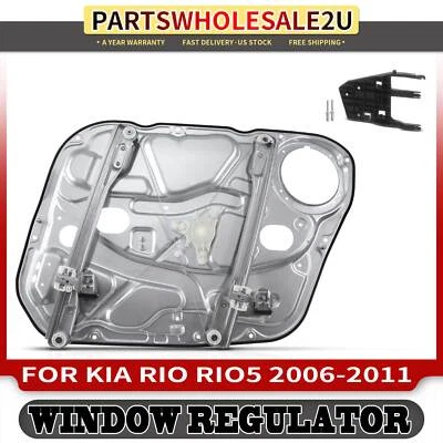 Regulador de janela lateral dianteiro esquerdo driver LH com painel para Kia Rio Rio Rio5 2006-2011 - Imagem 1 de 4
