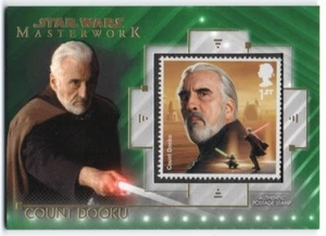 2020 Star Wars Masterwork Stamps Green SC-CD Count Dooku 51/99 - Picture 1 of 1