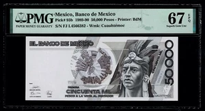 Mexico Banco De Mexico $50.000 pesos Uncirculated PMG 67 - Picture 1 of 2