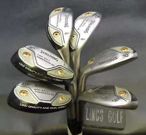 Set of 6 x Spalding High Ball Irons 6-PW+GW Regular Graphite Shafts - Picture 1 of 7