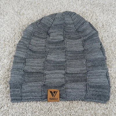 VGOGFLY Gorro Sombrero Adulto Talla Única Gris Retazos Slouchy Felpa Forrado de Vellón Foto 1 de 4