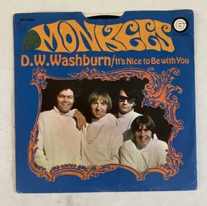 THE MONKEES-D.W. WASHBURN/IT'S NICE TO BE WITH YOU-7"-VINYL-PS-MINT USA- Pic sle - Picture 1 of 2