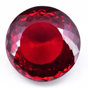 44.25ct 21.40mm Round Natural Deluxe Red Pyrope Garnet Loose Gemstone, Africa - Picture 1 of 4