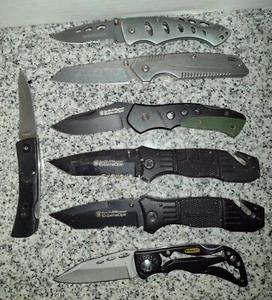 POCKET KNIFE BUNDLE - Kershaw, Schrader, Winchester, Smith-Wesson, & Stanley. - Picture 1 of 4