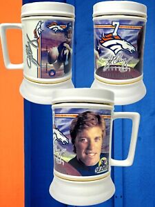 John Elway Q.B. Club NFL DENVER BRONCOS 1996 Beer Stein Mug Team Reflections