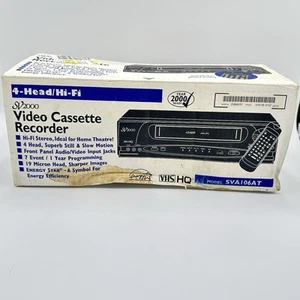 PHILIPS SV2000 4 Head VCR HiFi Stereo VHS Player SVA106AT Brand New OPEN BOX - Picture 1 of 7