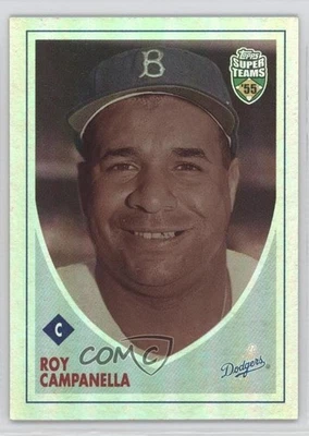 2002 Topps Super Teams Retrofractor 699/1955 Roy Campanella #22 HOF - Image 1 of 3