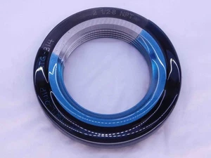 2 1/2 8 NPT L1 PIPE THREAD RING GAGE 2.5 2.50 2.500 2.5000 N.P.T. NATIONAL TAPER - Picture 1 of 1