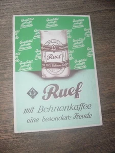 Old Advertising Poster Ruef Coffee Replacement, Freiburg, with Display, approx. 1950s - Picture 1 of 2