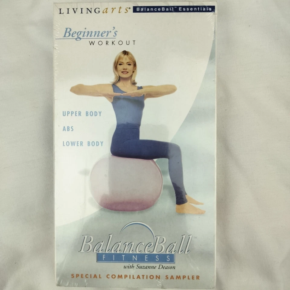 BalanceBall Fitness 40 Minute Beginners Workout VHS Suzanne Deason Yoga Pilates - Image 1 of 4