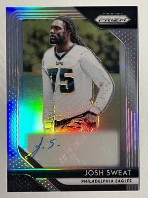 Josh Sweat 2018 Panini Prizm Rookie Auto Silver Prizm Philadelphia Eagles - Image 1 of 2