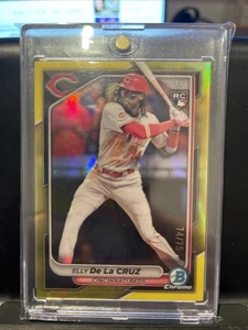 2024 Bowman cromo Elly de La Cruz #42 refractor amarillo/75 (RC) - Imagen 1 de 2