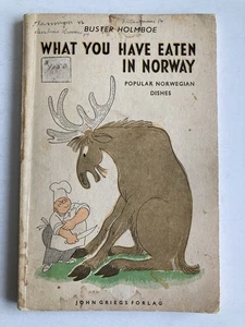 Vintage 1959 What You Have Eaten in Norway by John Griegs Forlag Book - Imagen 1 de 11